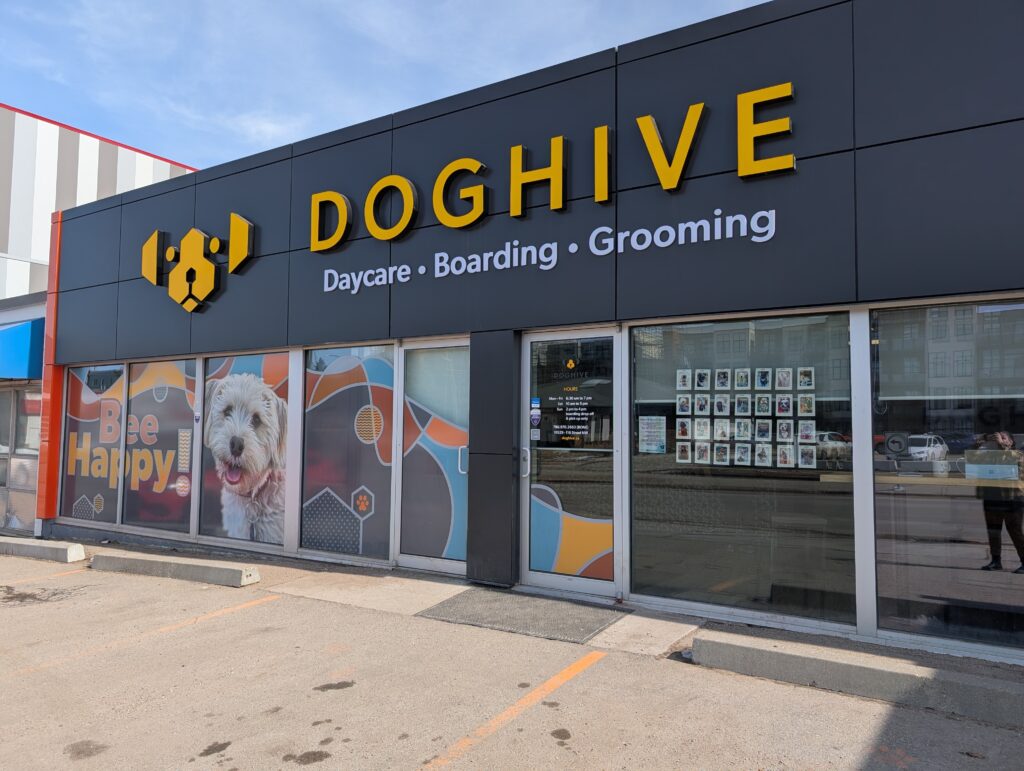 The front of the Doghive facility